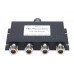 MPS-104P-NF 1分4微帶功率分配器N母型 n型功分器一分四700-2700mhz N母頭 50W 對講機/中繼臺功率分配器 四路無線電分配器訊號中繼器功率分配器 
